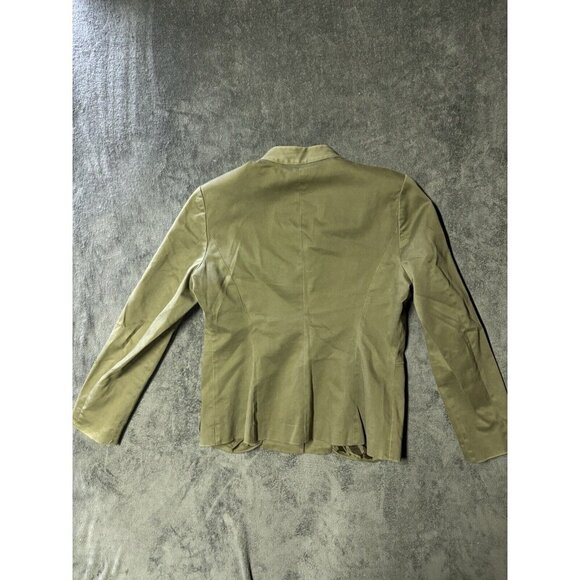 Geoffrey Beene Sport Jacket Womens 12 Green Stretch Buttons Vtg - Picture 5 of 7